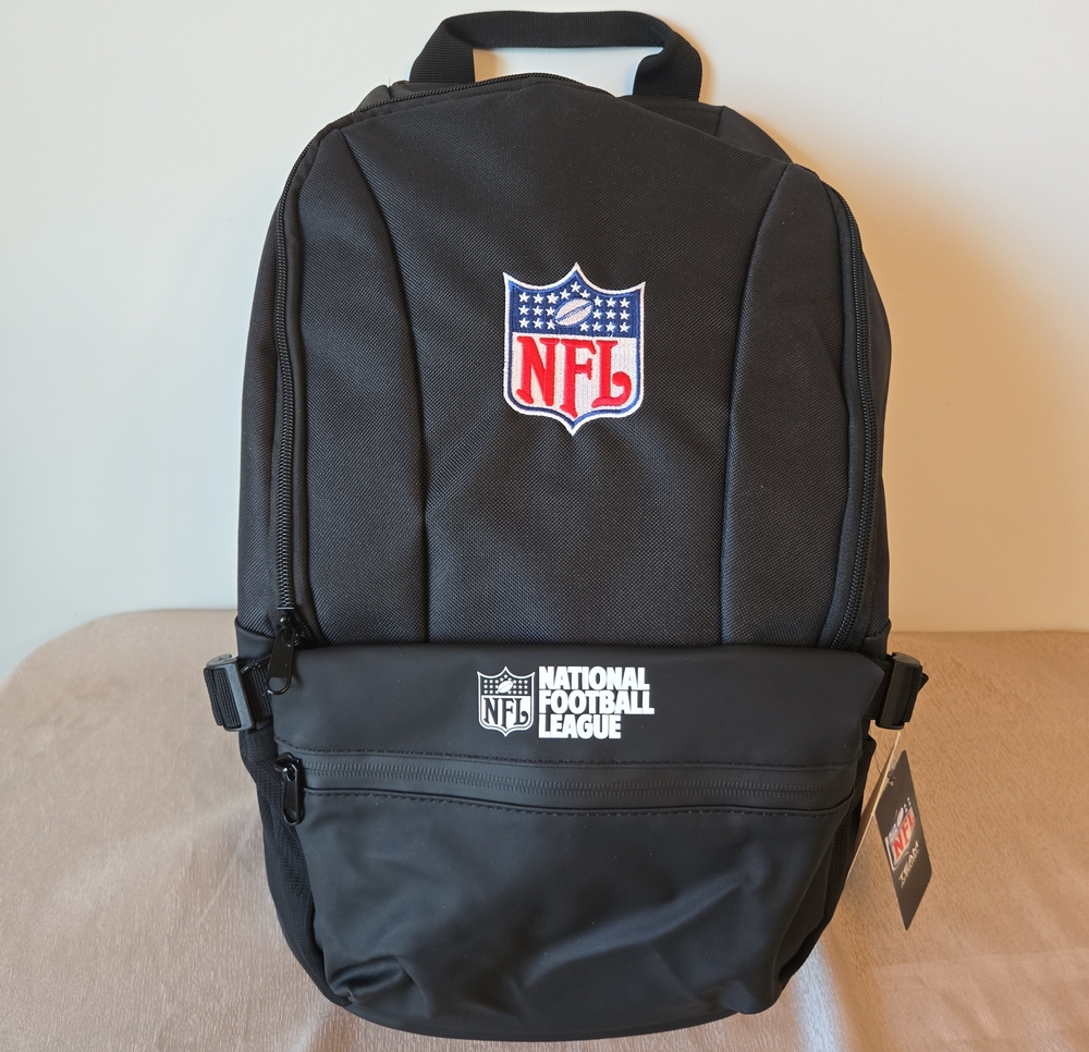 NFL National Football League Black Backpack nwt